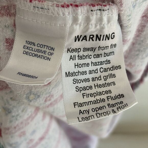 Lanz of Salzburg Nightgown Size Large? XL? ? Granny Hearts Flowers Sleep Cottage - Picture 7 of 9